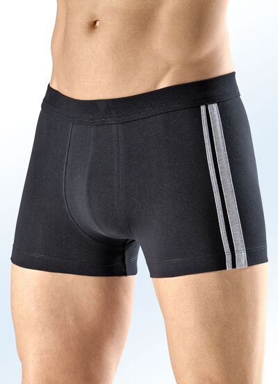 Schiesser trepack byxor med kontrasterande ränder, , large