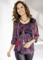Tunika med elastisk jersey, 