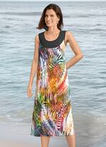 Klaus Models kl&auml;nning med briljant tryck, &auml;rml&ouml;s 