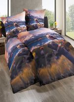 Digitaltryckt s&auml;ngkl&auml;desset i mikrofiberkvalitet 