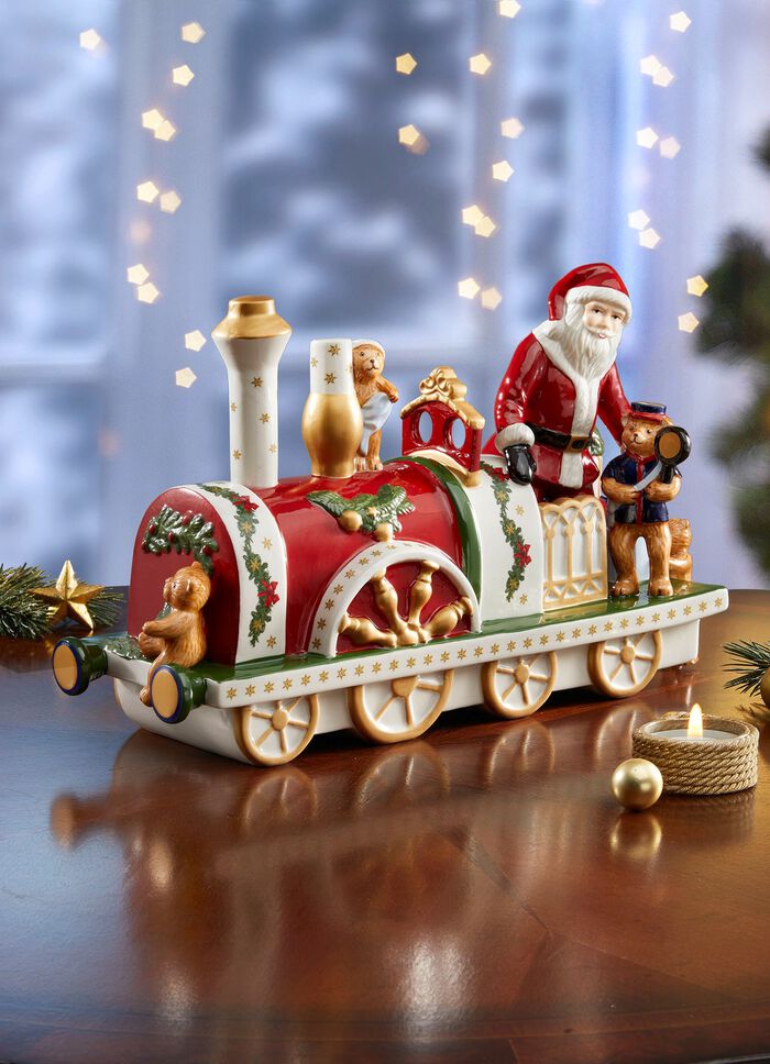 Porslinslokomotiv fr&aring;n Villeroy & Boch 