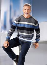 Tr&ouml;ja med rund hals och en texturerad mix &ouml;verallt 