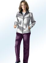 Fritidsdress med tv&aring; byxor METALLAD LJUSGR&Aring;