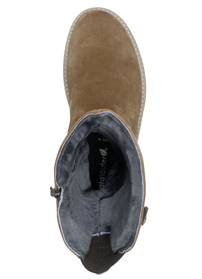 Waldl&auml;ufer, fodrade damst&ouml;vlar, vinterskor, bredd H, med lammskinn 