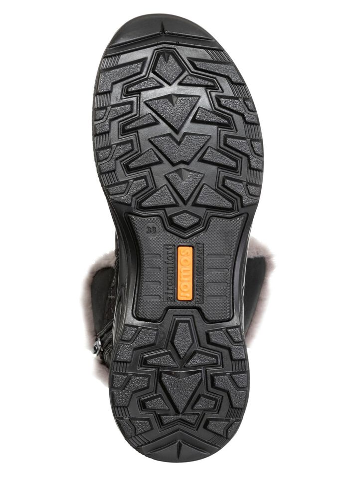 Fodrade damst&ouml;vlar, vinterskor, bredd H, med dragkedja 