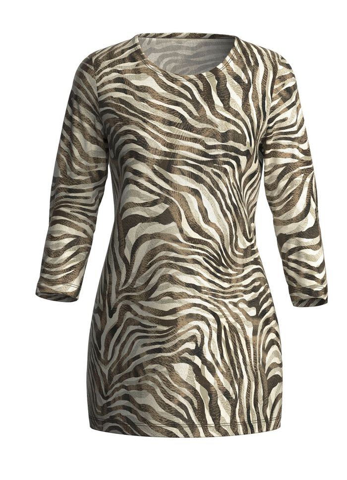 Stickad tunika i finstickad 