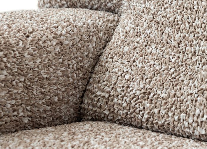 Bielastiska stretch&ouml;verdrag i mikrofiber BEIGE