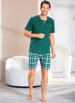 Shorty i tre delar med knappsl&aring; och br&ouml;stficka 