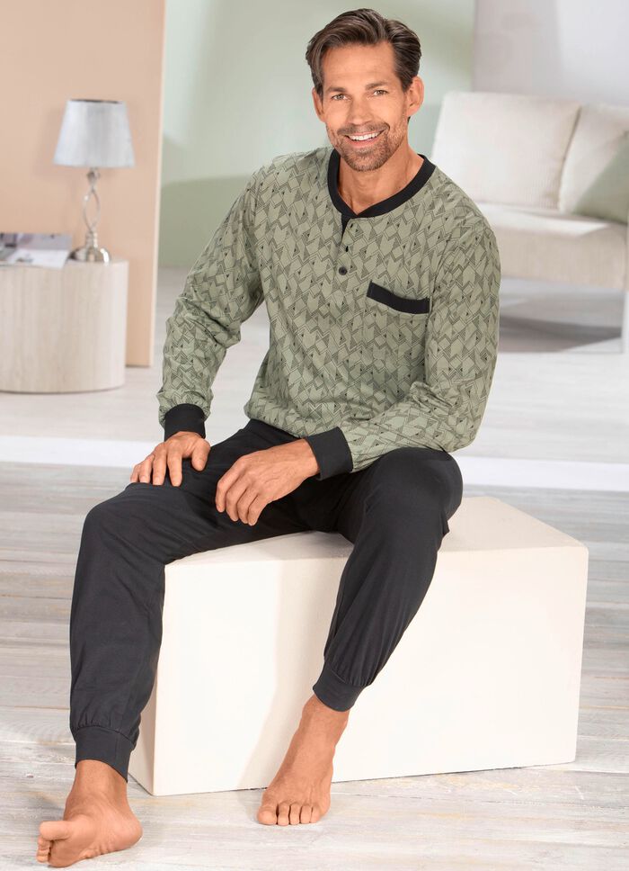 Comte pyjamas med knappsl&aring; och muddar 