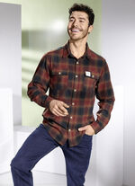 Rutig skjorta med bröstfickor med lock ROST-MARIN RUTIG