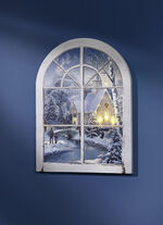 LED-bild p&aring; tr&auml;ram 