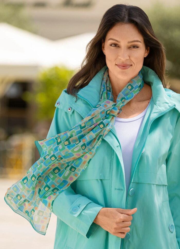 Halsduk med geometrisk design 