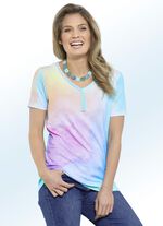 Skjorta med silverf&auml;rgade tallrikar 