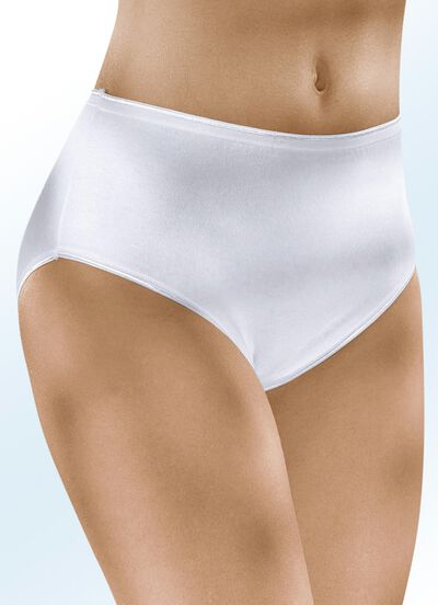 Fem-pack med trosor med elastisk kant, , large