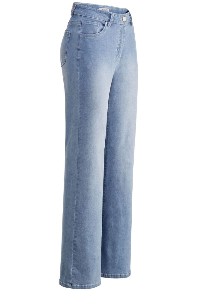 Jeans i den senaste fingeravtrycksdesignen HELLBLAU