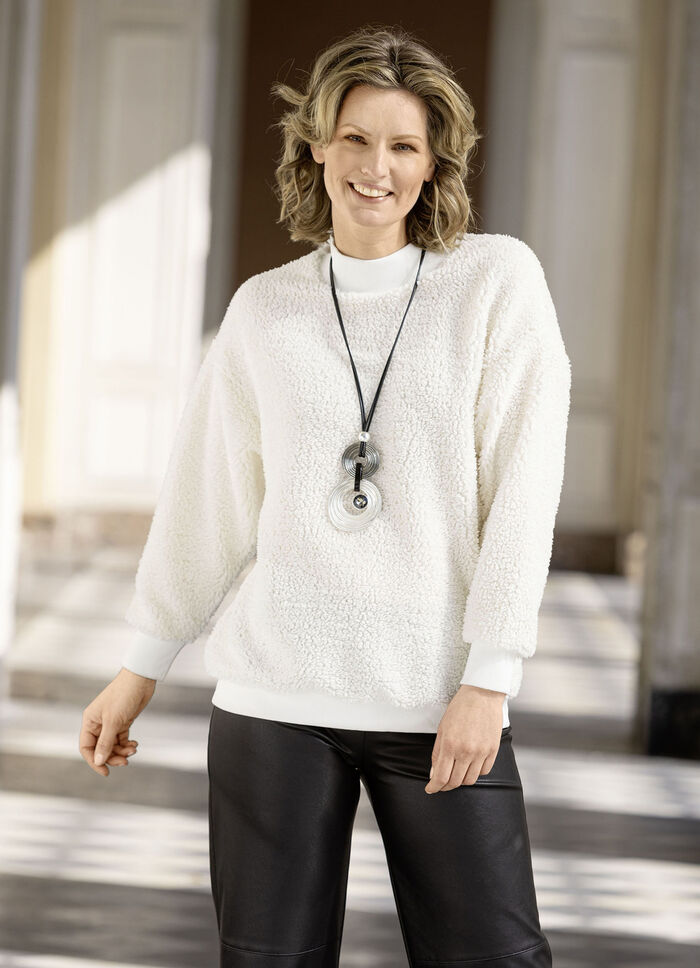 Tröja med rund hals 