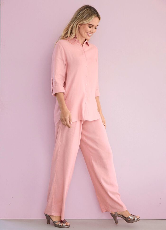 Blus med skjortkrage 