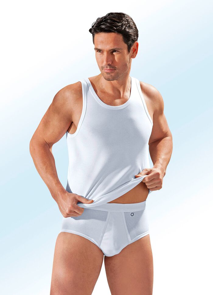 Pfeilring 3-pack sportjackor i fin jersey, vita 