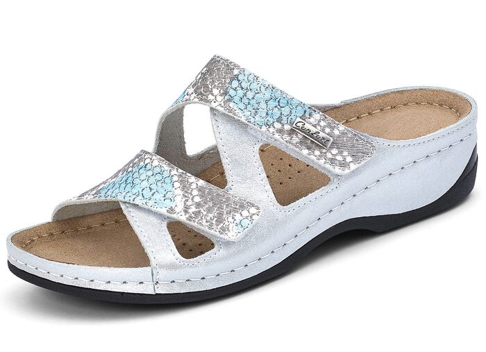 ELENA EDEN mulor med effektiv reptilpr&auml;gling SILVER TURKOS