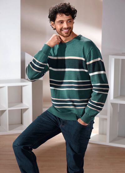 Rundhalsad tr&ouml;ja i 2 f&auml;rger 