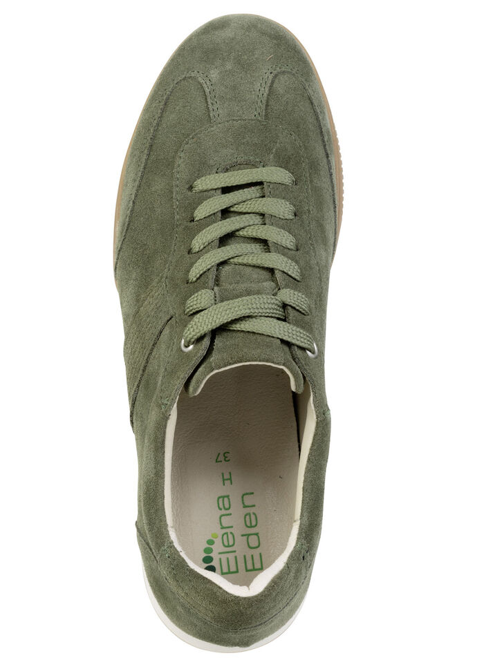 ELENA EDEN, bekväma damsneakers, bredd H, med uttagbar fotbädd GRÜN