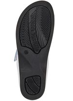 ELENA EDEN mulor med kontrasterande inl&auml;gg VIT