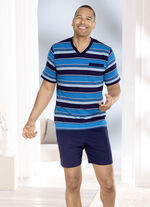 Tvåpack shorts med V-ringning och bröstficka 