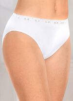 Paket med fyra trosor med elastisk spets i midjan 