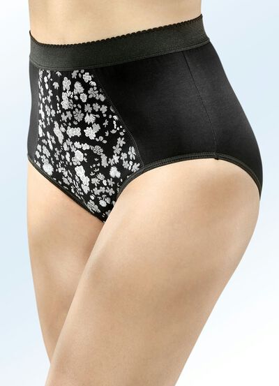 Paket med fem formade trosor med f&ouml;rst&auml;rkning framtill 