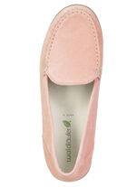 Waldläufer, bekväma damtofflor, bredd H, med uttagbar fotbädd PFIRSICH