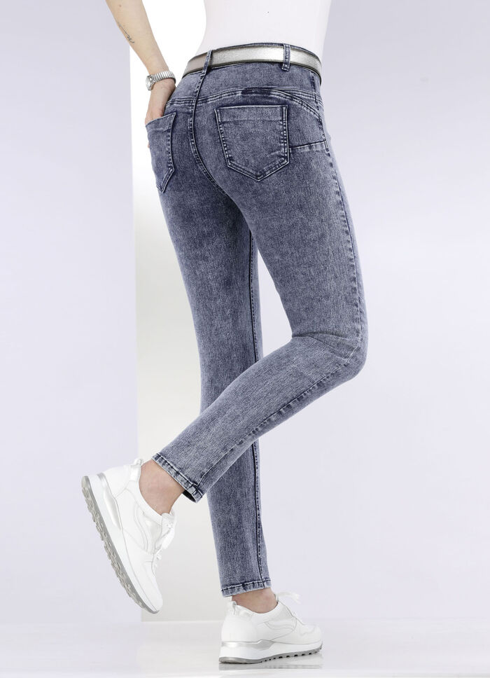 Ankellånga, figurformade jeans, 