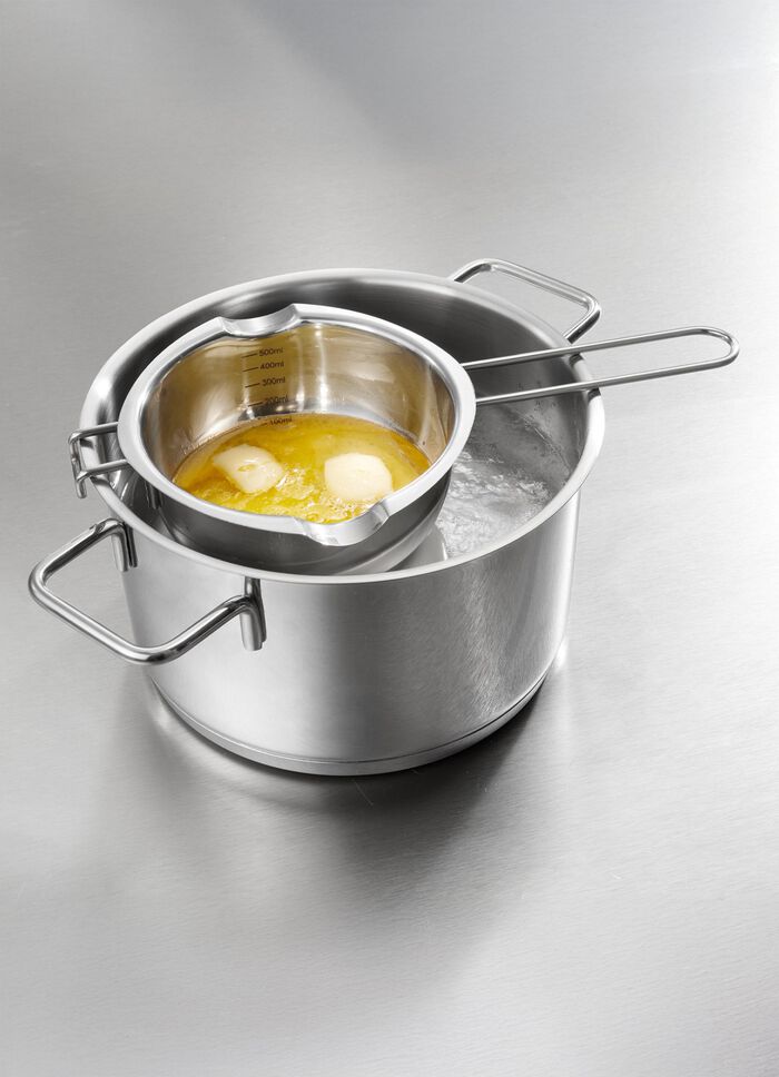 Sm&auml;ltdegel i rostfritt st&aring;l med tv&aring; pipar 