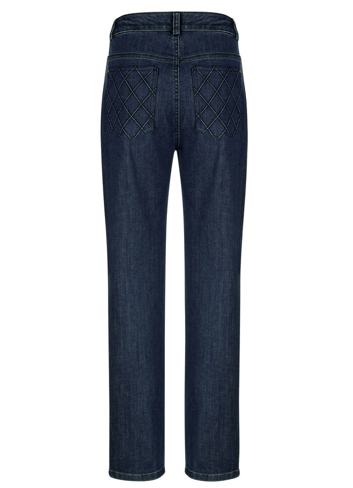 Ankellånga jeans i 5-ficksform 