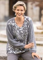 Tr&ouml;ja med gl&auml;nsande folietryck 