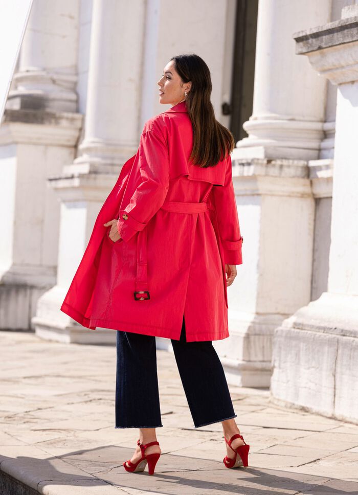 Trenchcoat med b&auml;lte 