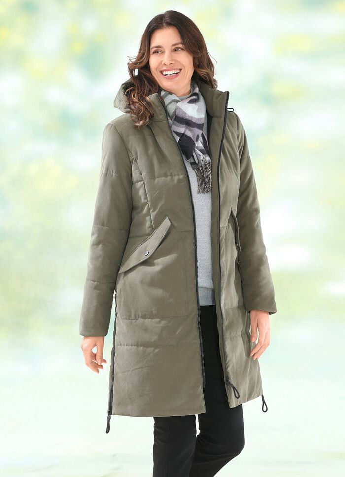 Kort rock med persikof&auml;rgad touch-effekt 