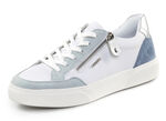 Remonte sneakers gjorda av nappa och mocka med metallic kant, 