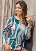 Skjorta med helt&auml;ckande tryck 