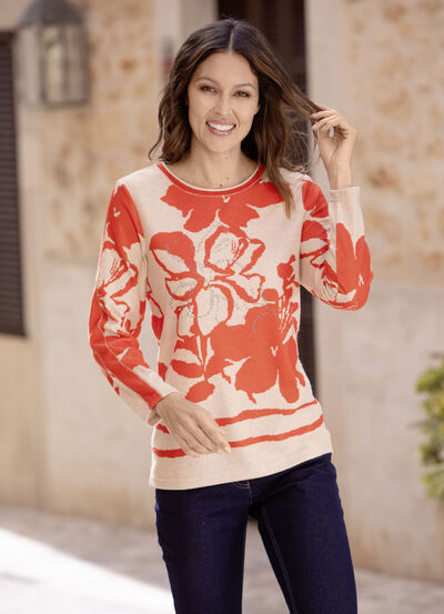 Skjorta med flatlocksömmar i 2 färger 