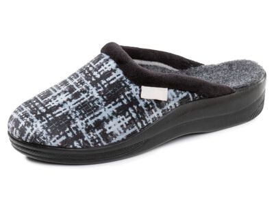 Klassiska damtofflor, bredd G, med bekv&auml;m vaddering 