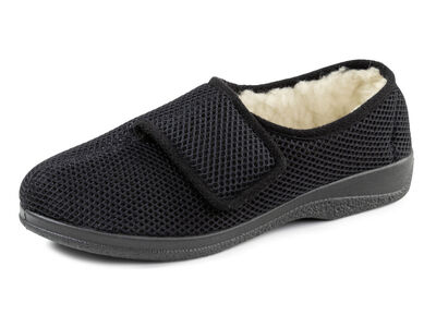 Tofflor gjorda av vadderat textilmaterial, , large
