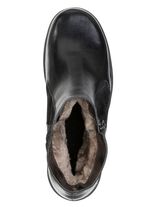 ELENA EDEN, fodrade damst&ouml;vletter, vinterskor, bredd H, med lammskinn SVART