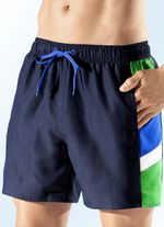 Badshorts med infällningar i sidorna, mikrofiber 