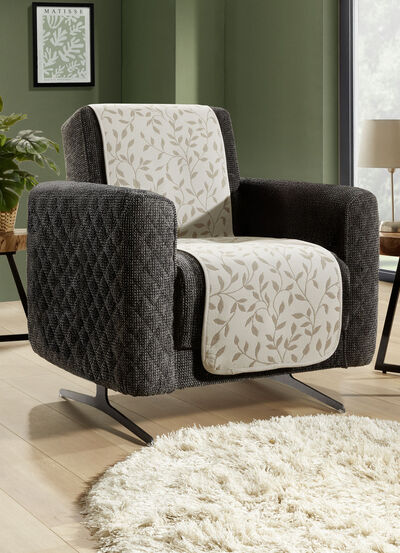 Fåtölj- och armstödsskydd med halkfri baksida 