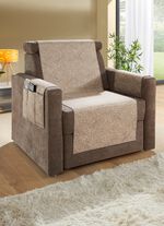 Hemaccessoarer med kedjad finish i melangelook NATUR