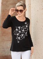 Skjorta med kontrasttryck 