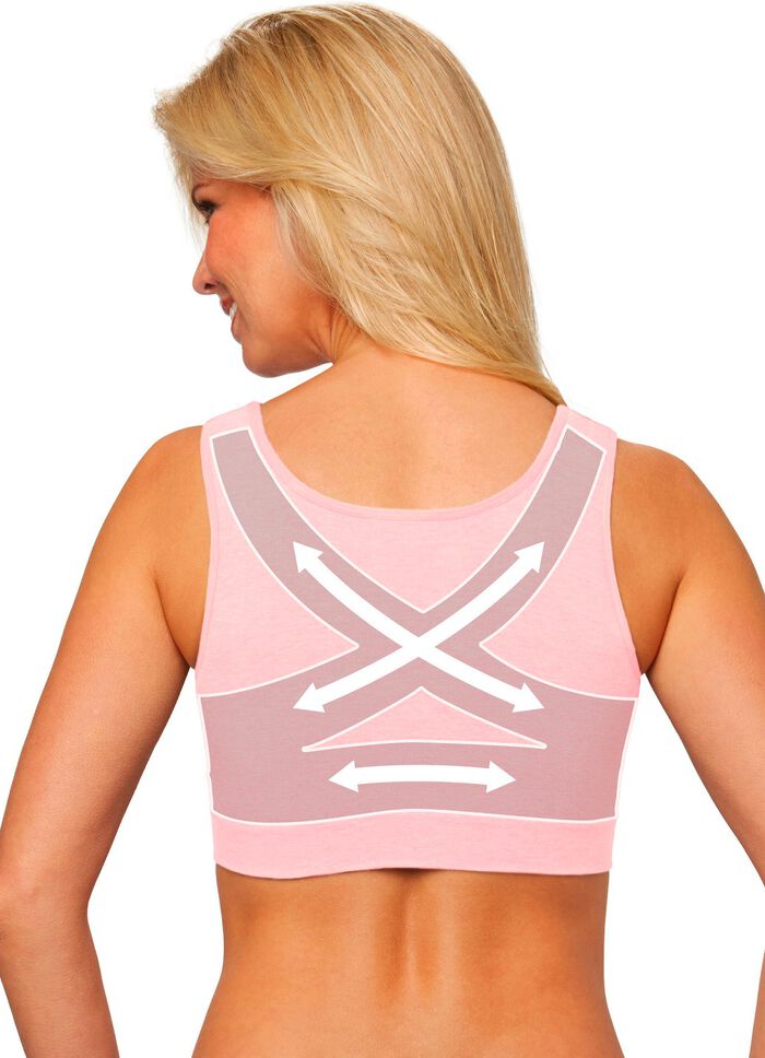 Komfortbh i spets i set om 3 VIT-HUD-SVART