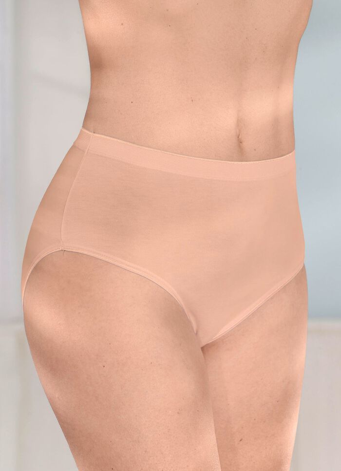 Brio Lingerie fempack trosor med glansiga detaljer 