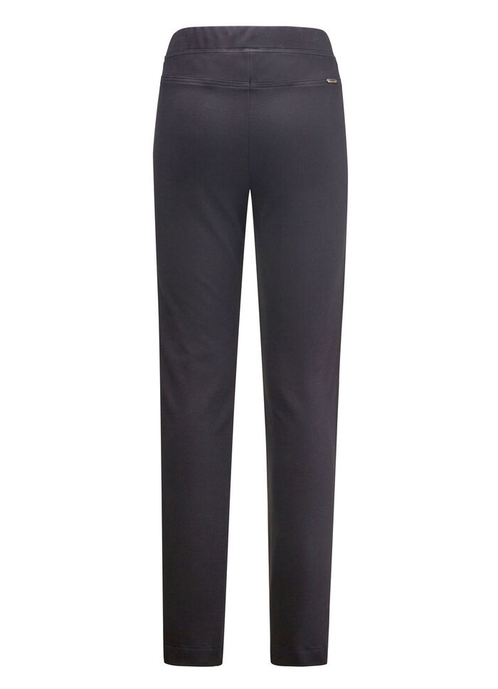 Byxor med smal benvidd SVART