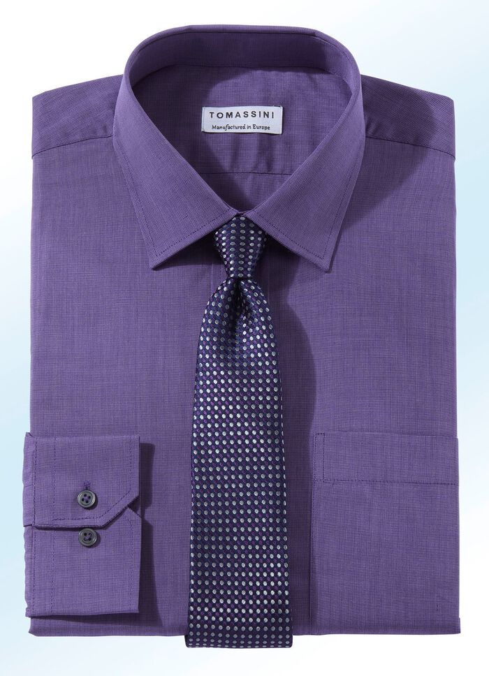 L&auml;ttstrykbar skjorta AUBERGINE